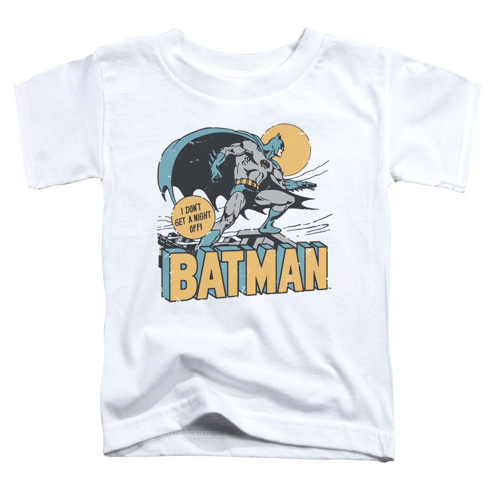 Dc - Night Off - Short Sleeve Toddler Tee - White T-shirt