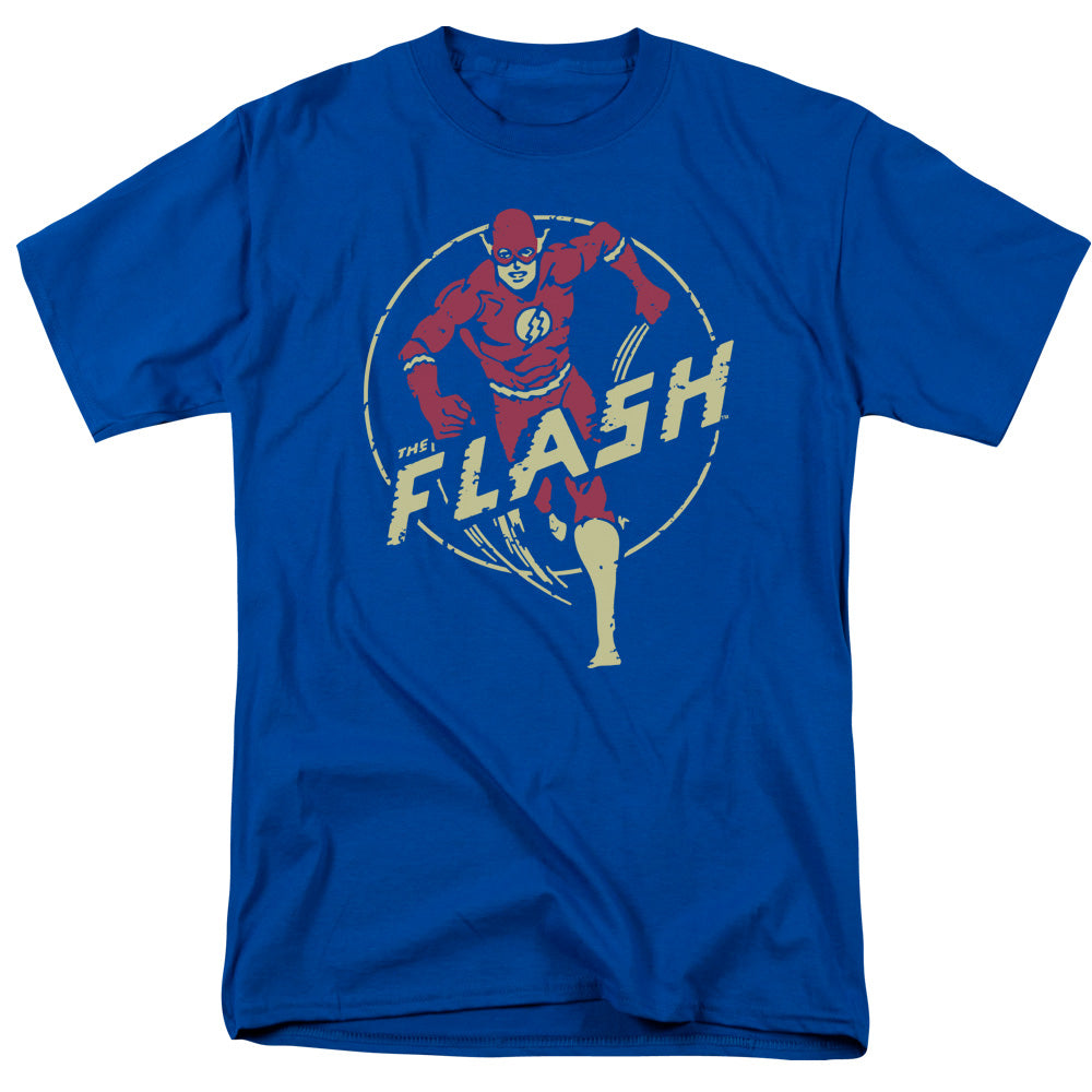 Dc Flash - Flash Comics - Short Sleeve Adult 18/1 - Royal Blue T-shirt