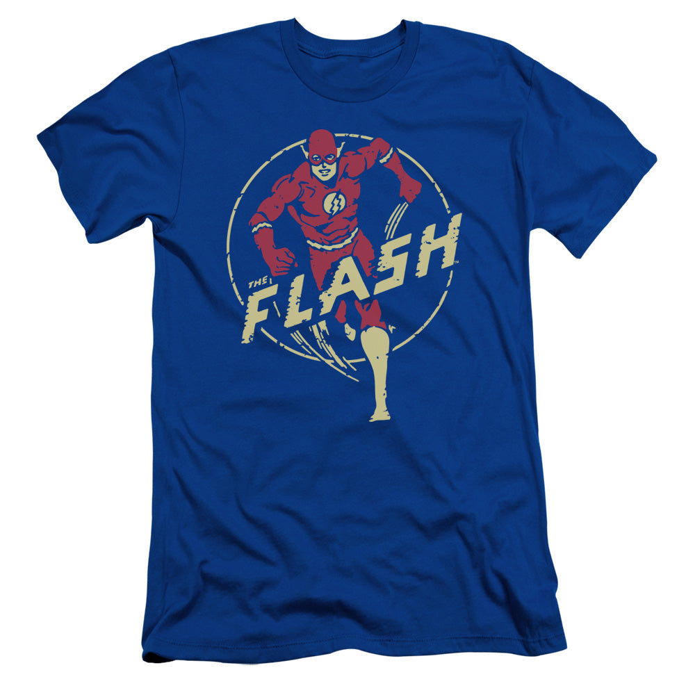 Dc Flash - Flash Comics - Short Sleeve Adult 30/1 - Royal Blue T-shirt