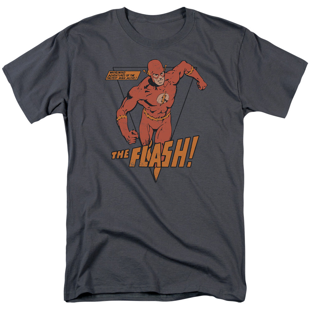Dc Flash - Whirlwind - Short Sleeve Adult 18/1 - Charcoal T-shirt