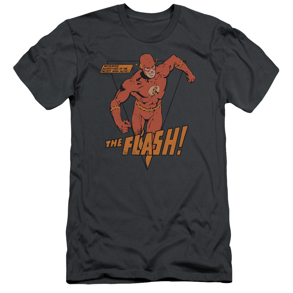 Dc Flash - Whirlwind - Short Sleeve Adult 30/1 - Charcoal T-shirt