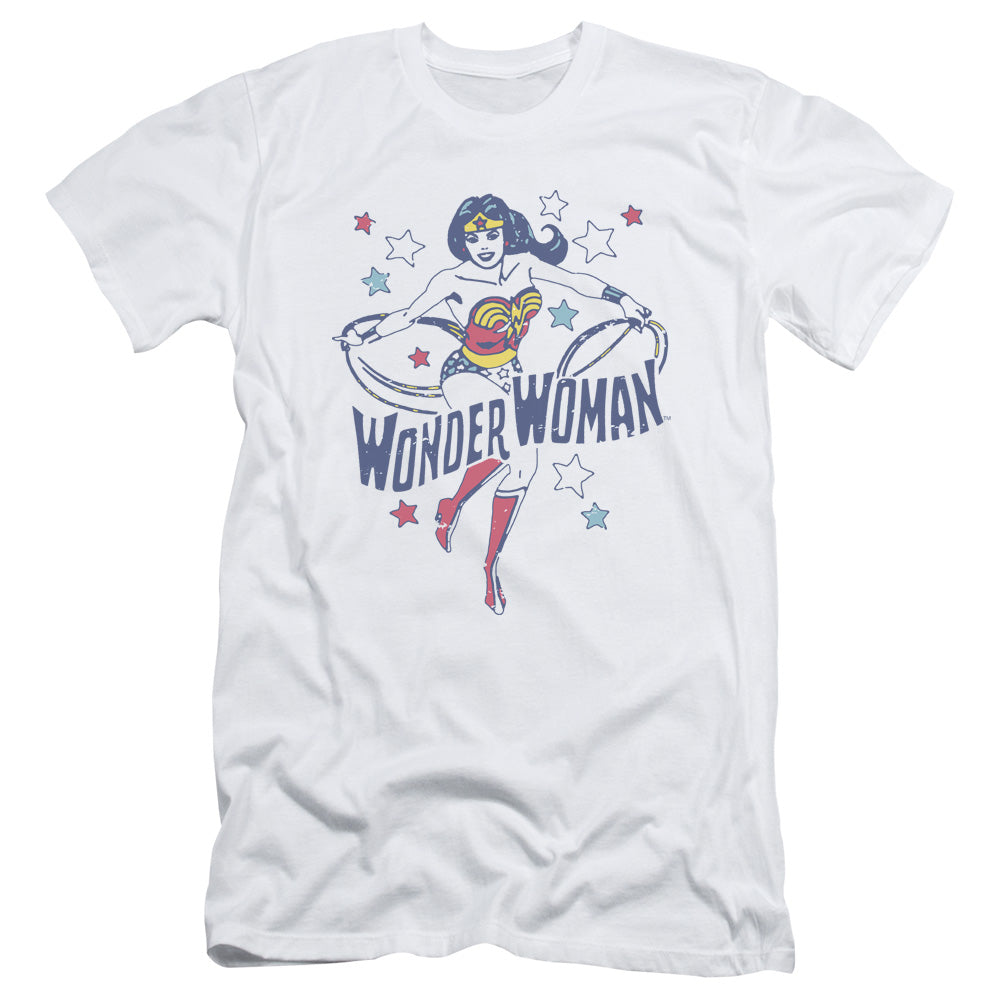 Dc - Wonder Stars - Short Sleeve Adult 30/1 - White T-shirt