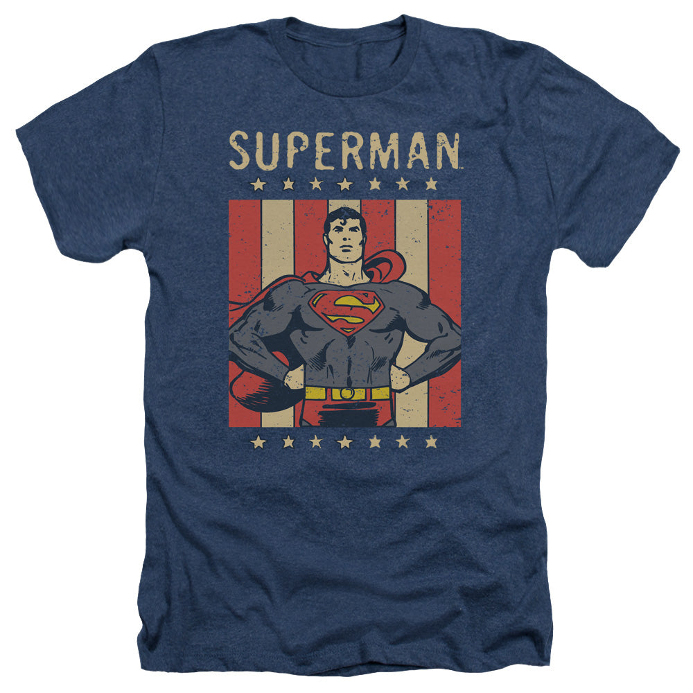 Dc - Retro Liberty - Adult Heather - Navy