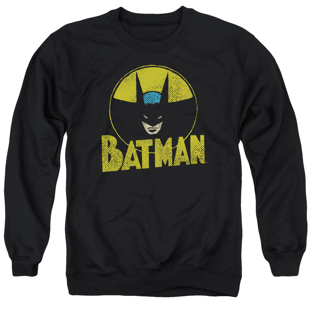 Dc Circle Bat - Adult Crewneck Sweatshirt - Black