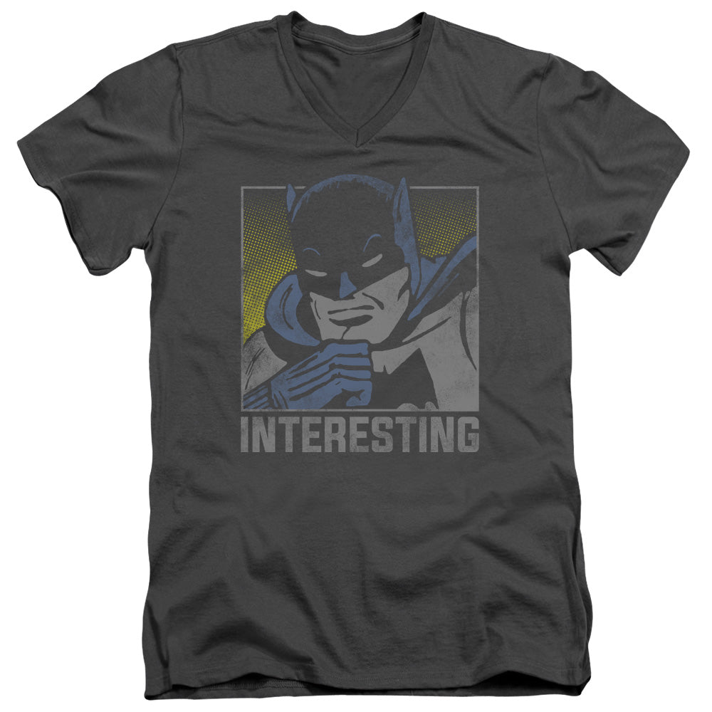 Dc - Interesting - Short Sleeve Adult V-neck 30/1 - Charcoal T-shirt