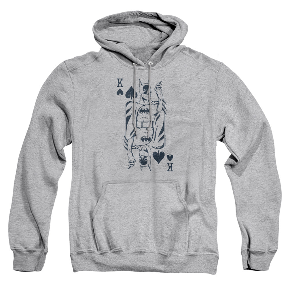 Dc - Bat Card - Adult Pull-over Hoodie - Athletic Heather