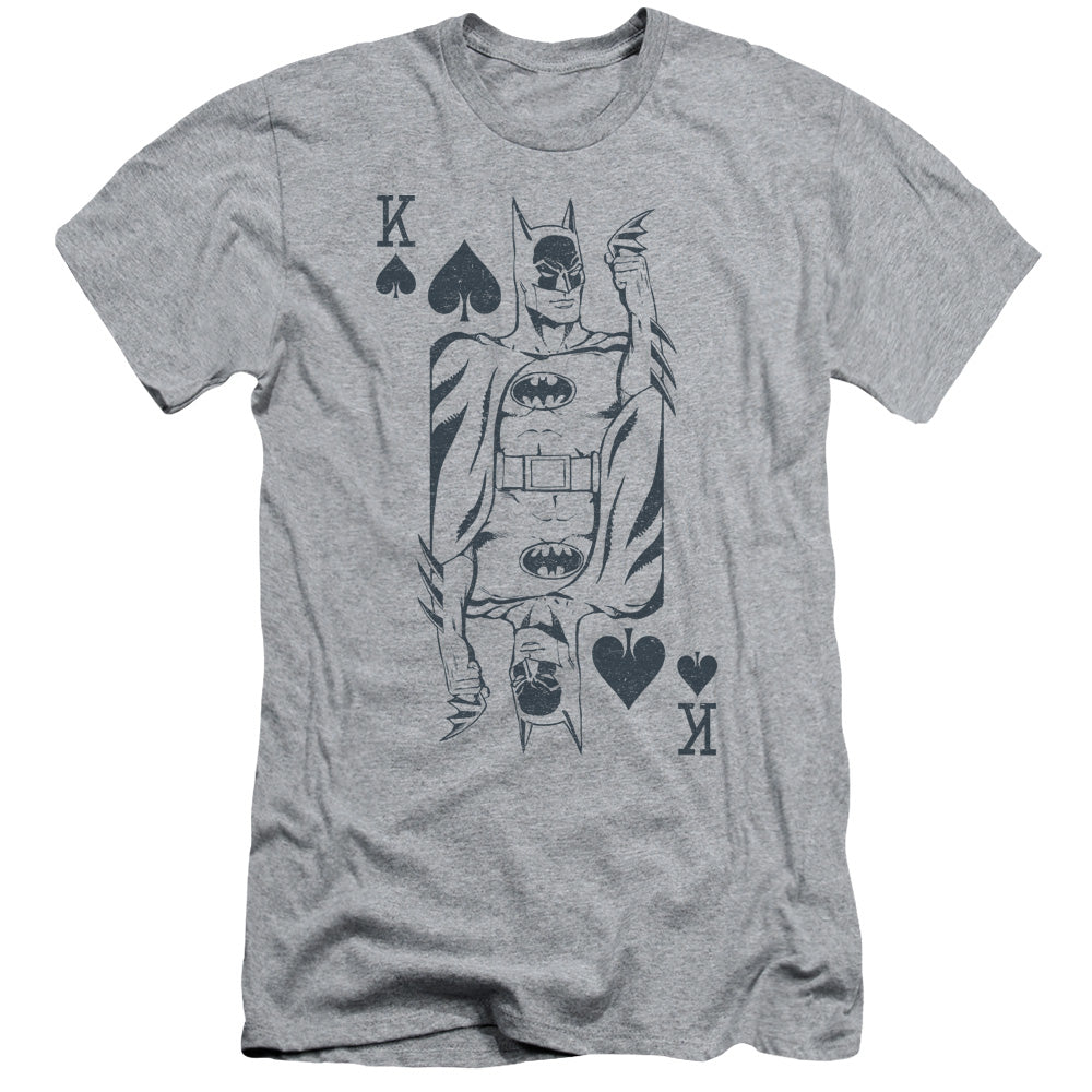 Dc - Bat Card - Short Sleeve Adult 30/1 - Athletic Heather T-shirt