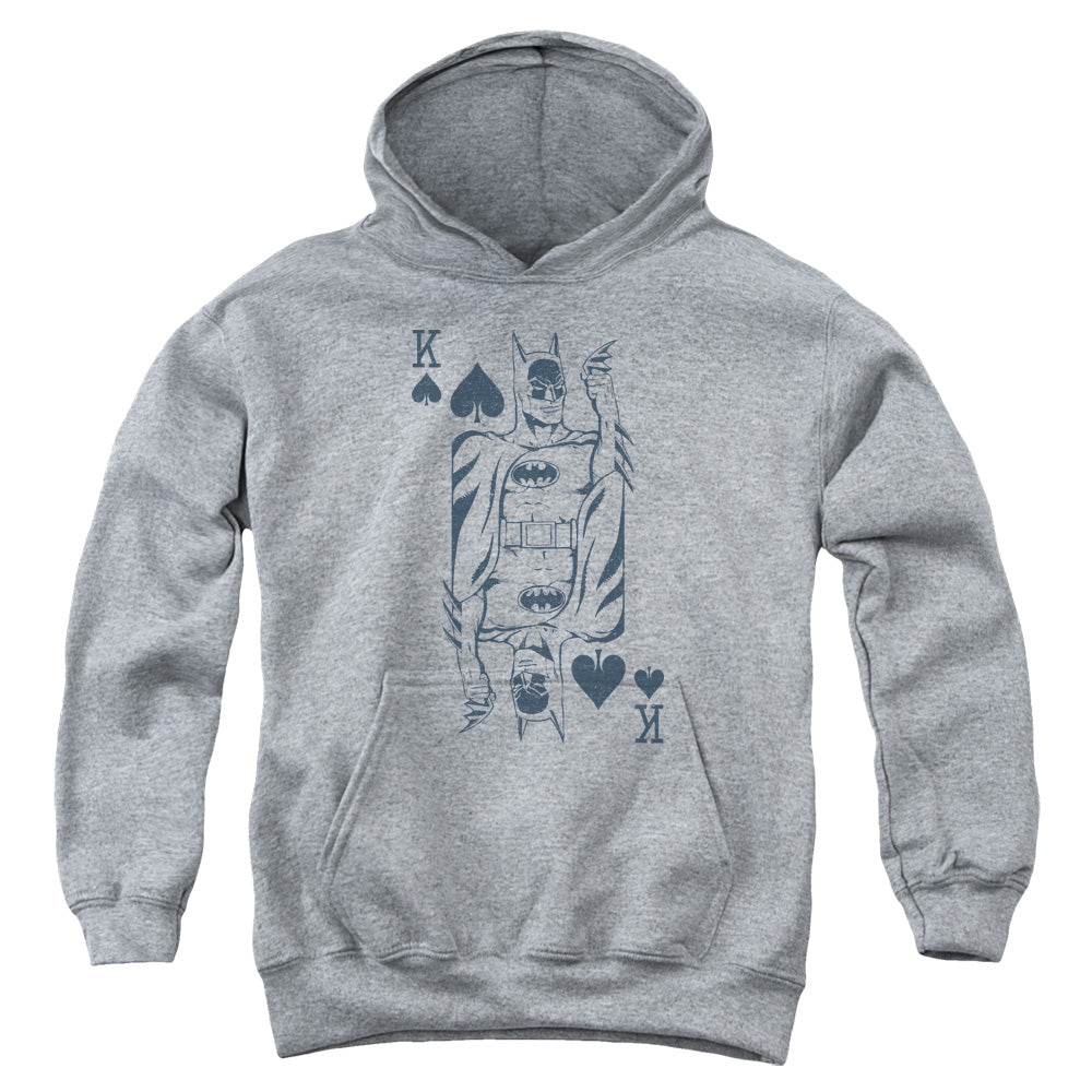 Dc - Bat Card - Youth Pull-over Hoodie - Heather