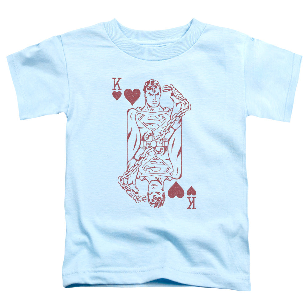 Dc - Super Card - Short Sleeve Toddler Tee - Light Blue T-shirt