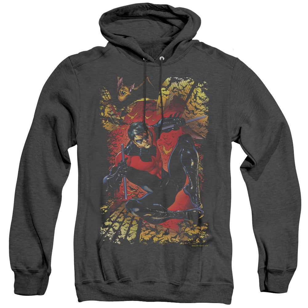 Jla - Nightwing #1 - Adult Heather Hoodie - Black
