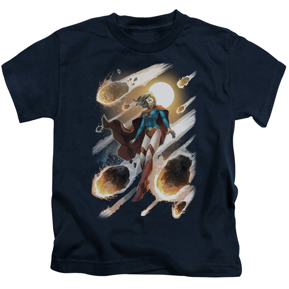 JLA SUPERGIRL #1 - S/S JUVENILE 18/1 - NAVY - T-Shirt