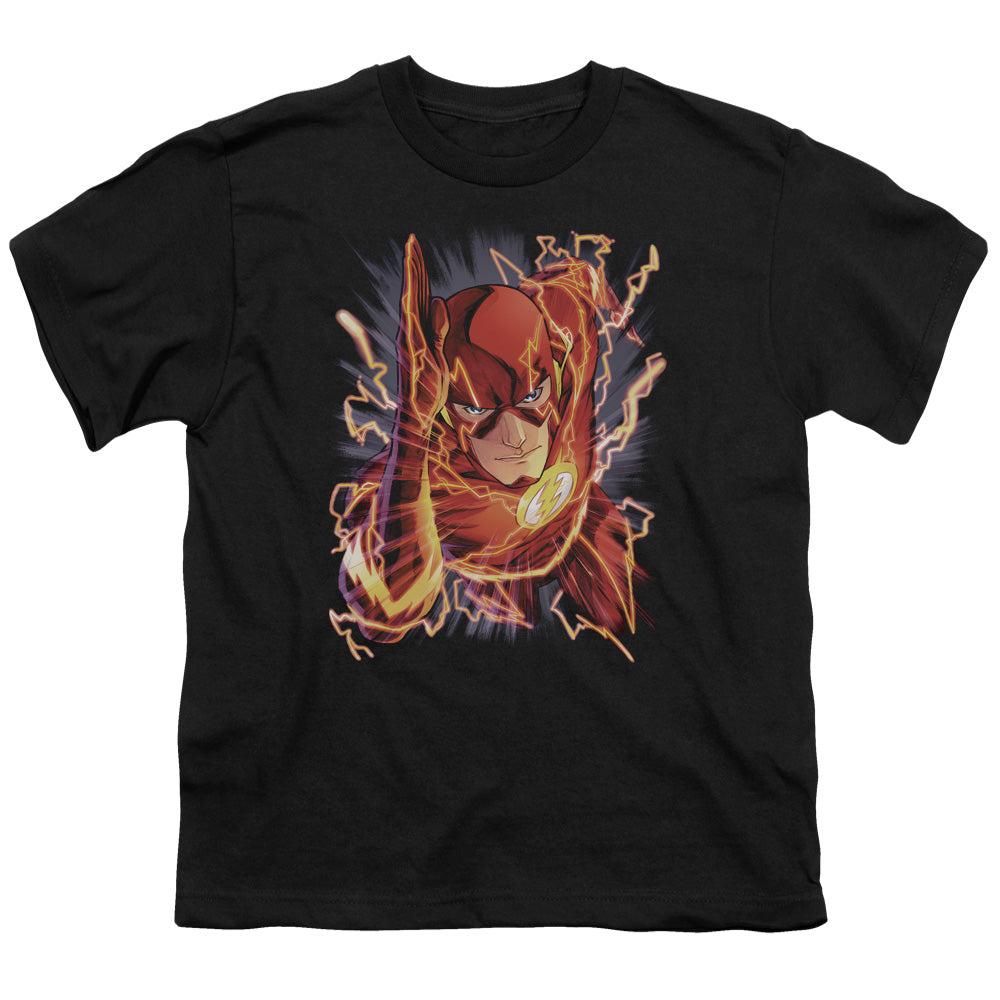 Jla - Flash #1 - Short Sleeve Youth 18/1 - Black T-shirt