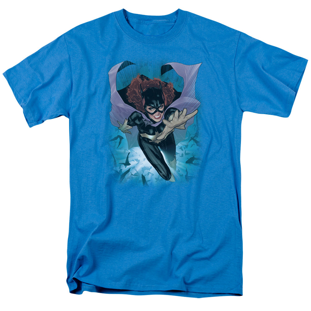 Jla - Batgirl #1 - Short Sleeve Adult 18/1 - Turquoise T-shirt