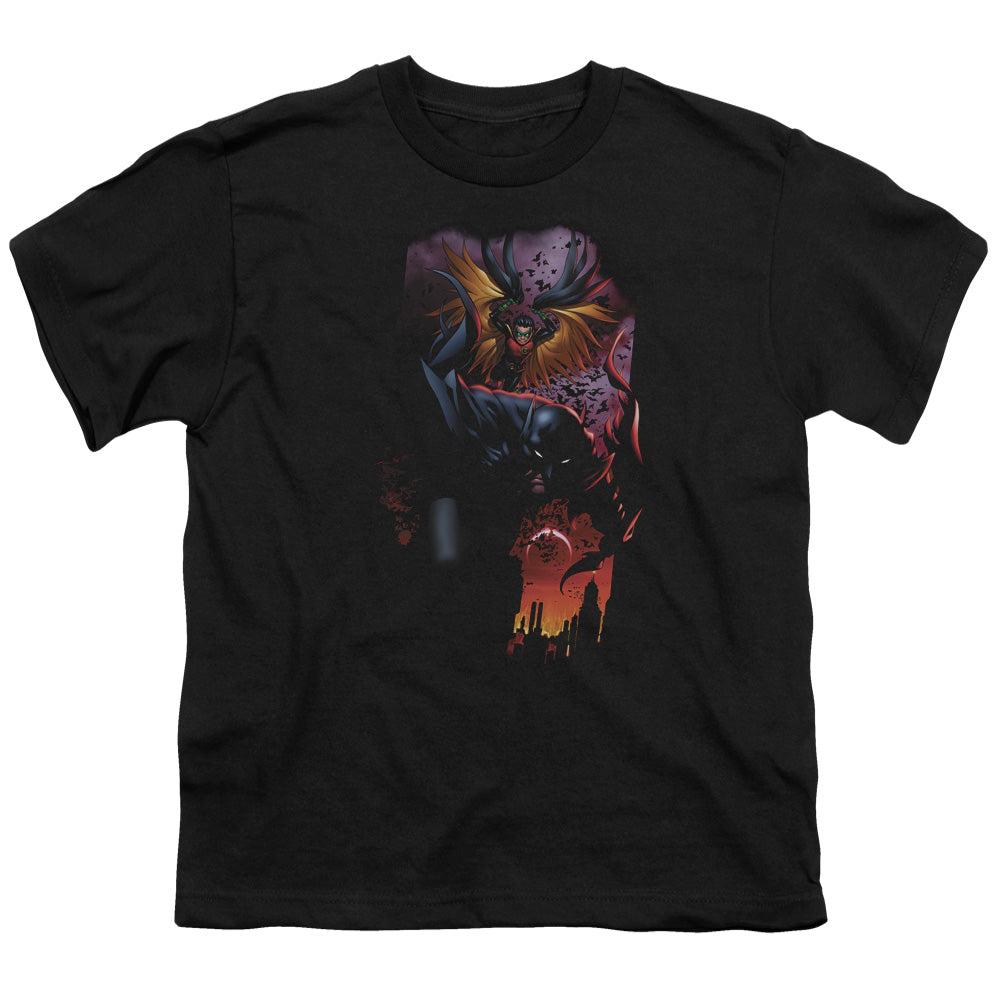 Batman - Batman & Robin #1 - Short Sleeve Youth 18/1 - Black T-shirt