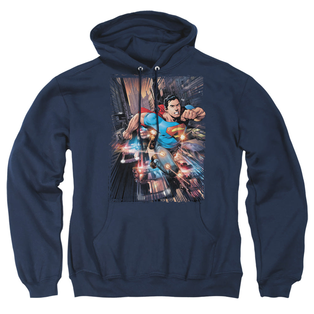Superman - Action Comics #1 - Adult Pull-over Hoodie - Navy