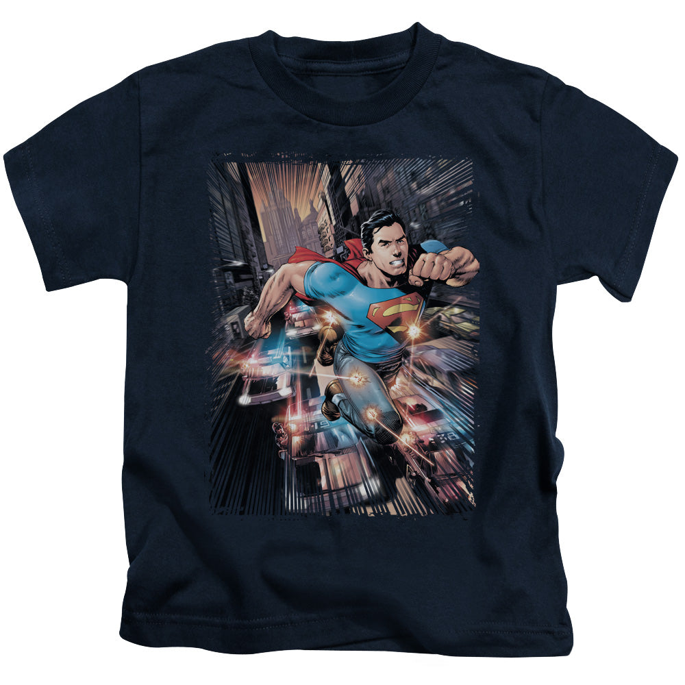SUPERMAN ACTION COMICS #1 - S/S JUVENILE 18/1 - NAVY - T-Shirt