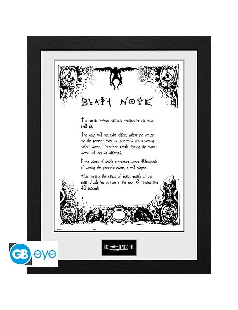 Death Note Framed Print