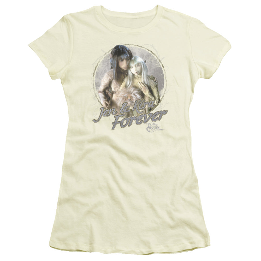 Dark Crystal - Jen & Kira - Short Sleeve Junior Sheer - Cream T-shirt