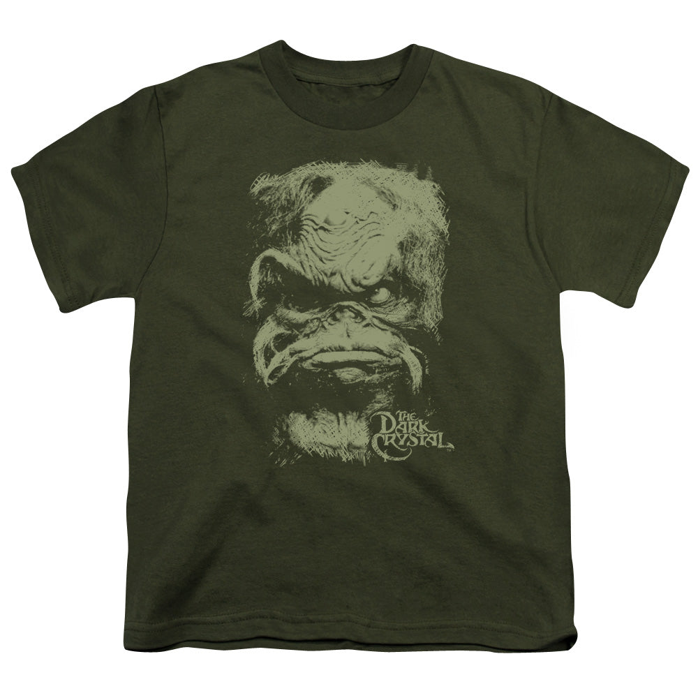Dark Crystal - Aughra - Short Sleeve Youth 18/1 - Military Green T-shirt