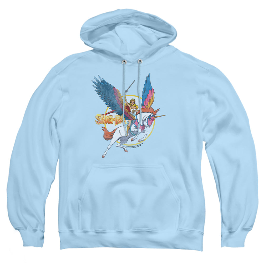 She Ra - And Swiftwind - Adult Pull-over Hoodie - Light Blue