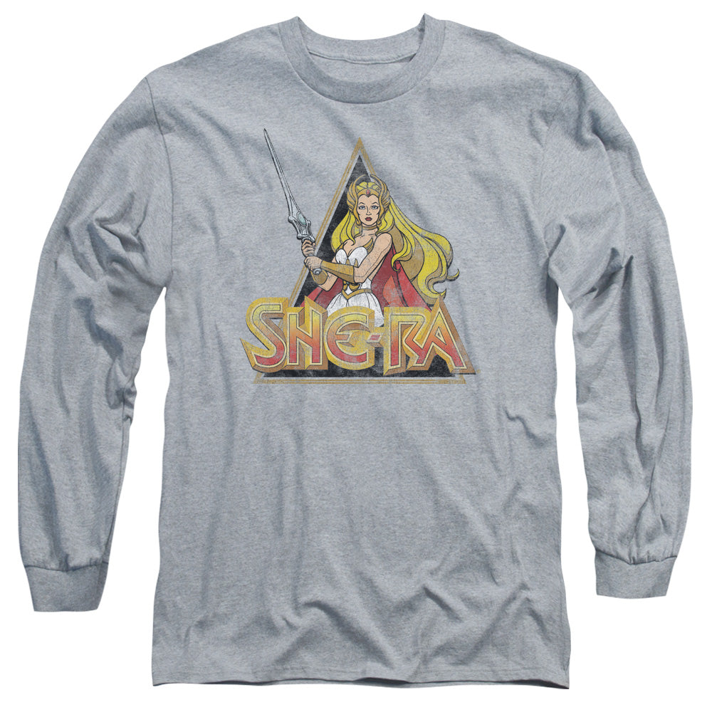 She Ra - Rough Ra - Long Sleeve Adult 18/1 - Athletic Heather T-shirt