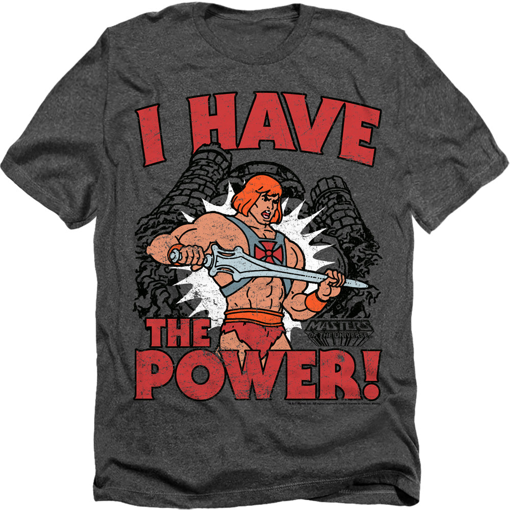 Masters Of The Universe - I Have The Power - Adult Heather - Charcoal