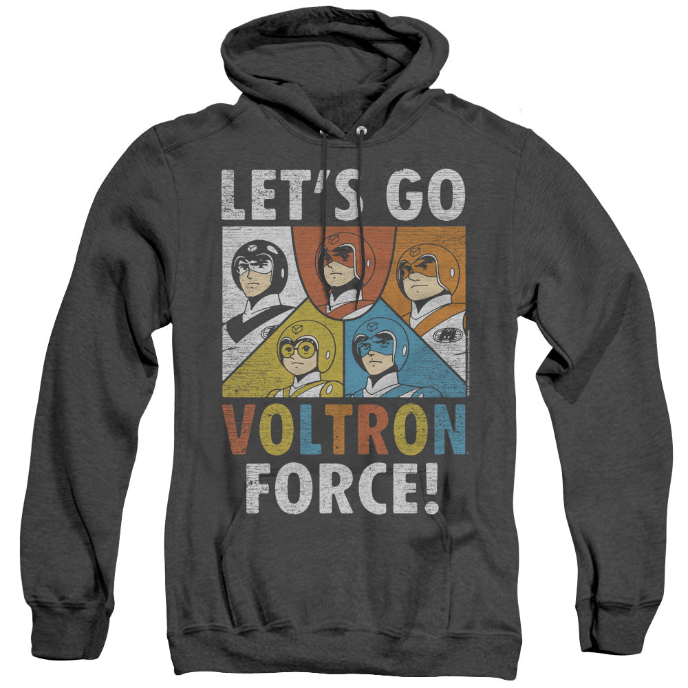 Voltron - Force - Adult Heather Hoodie - Black