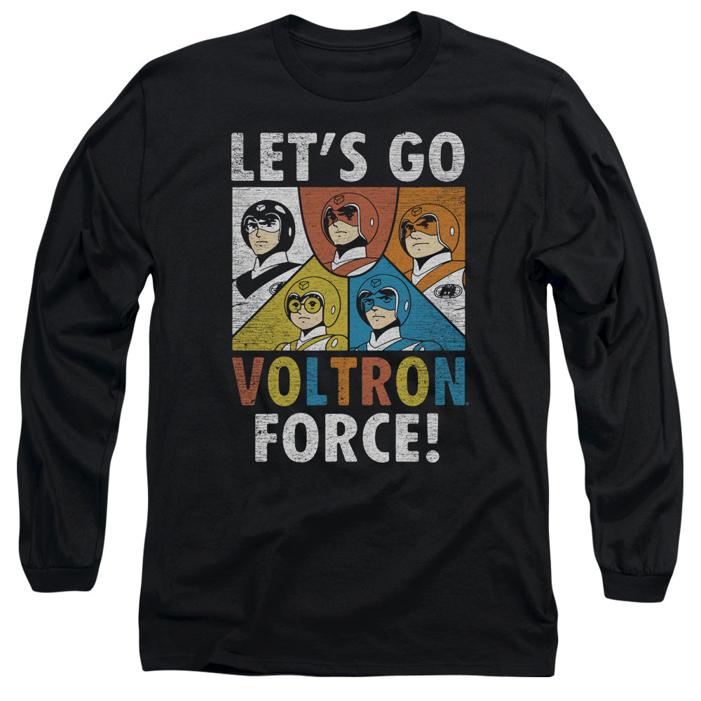 Voltron - Force - Long Sleeve Adult 18/1 - Black T-shirt