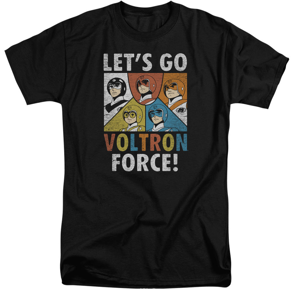 Voltron - Force - Short Sleeve Adult Tall - Black T-shirt