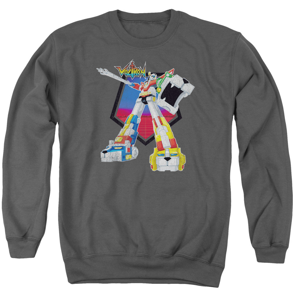 Voltron - Blazing Sword - Adult Crewneck Sweatshirt - Charcoal
