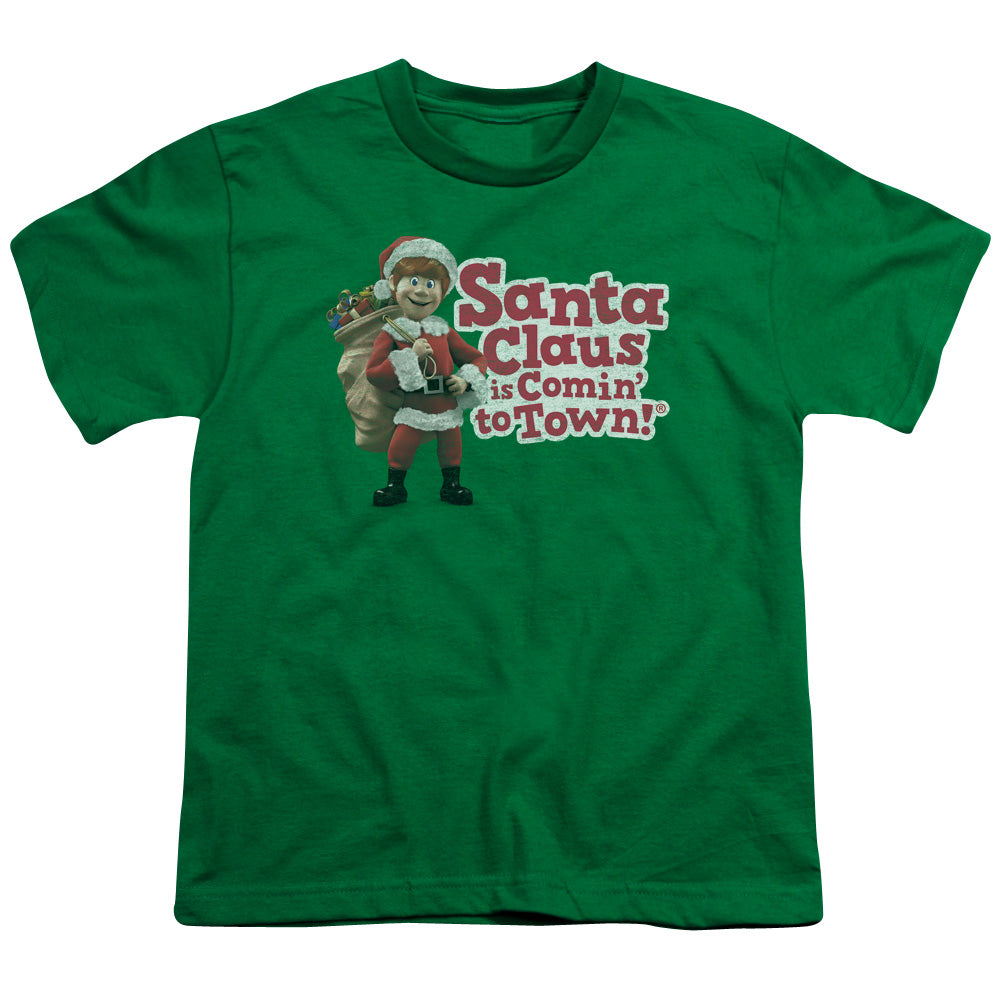 SANTA CLAUS IS COMIN TO TOWN SANTA LOGO-S/S YOUTH T-Shirt