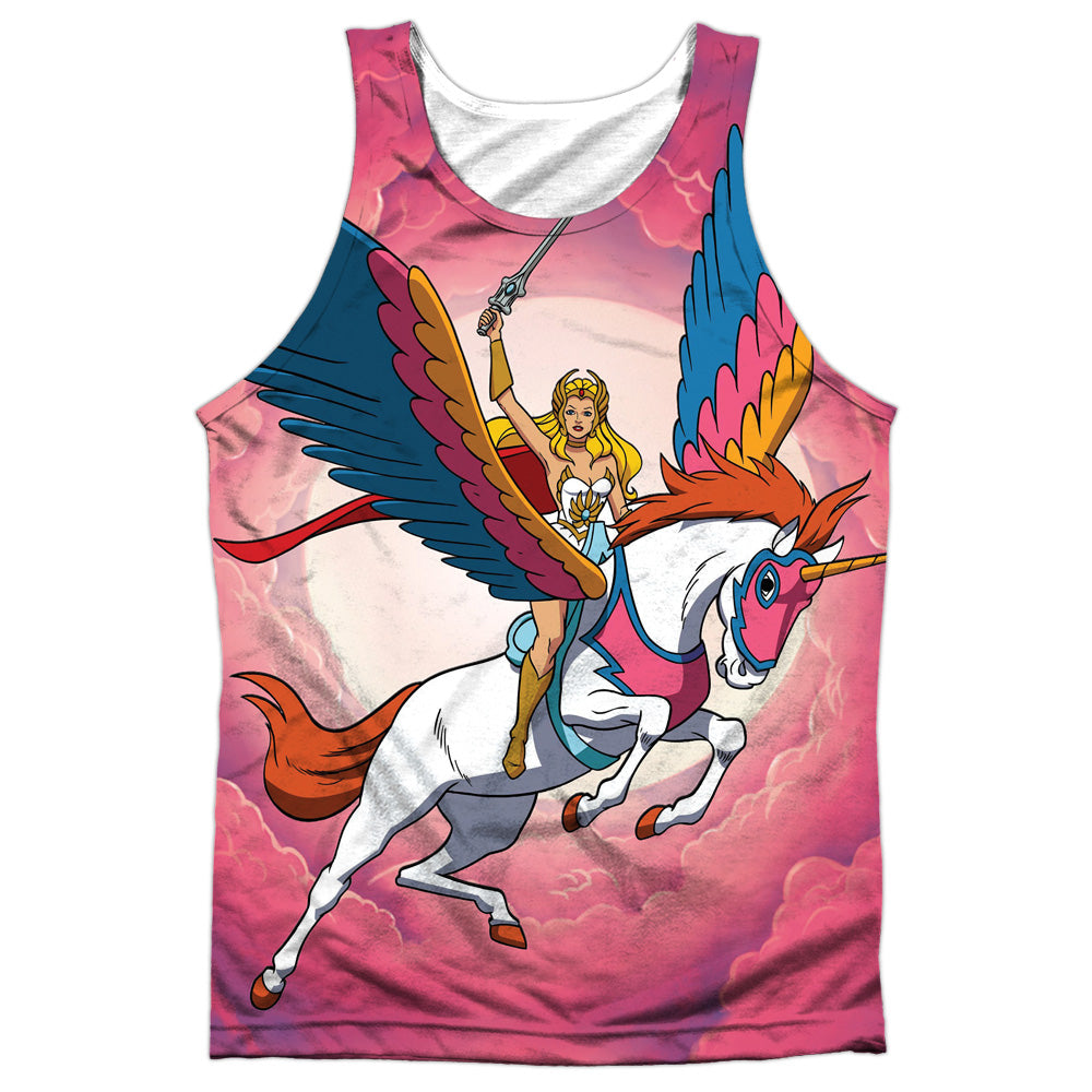 She Ra - Sky Power - Adult 100% Poly Tank Top - White