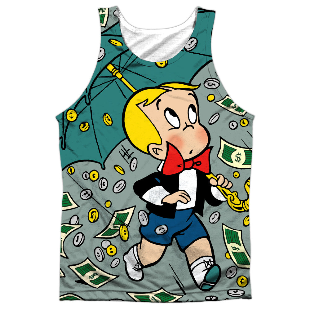 Richie Rich - Let It Rain - Adult 100% Poly Tank Top - White