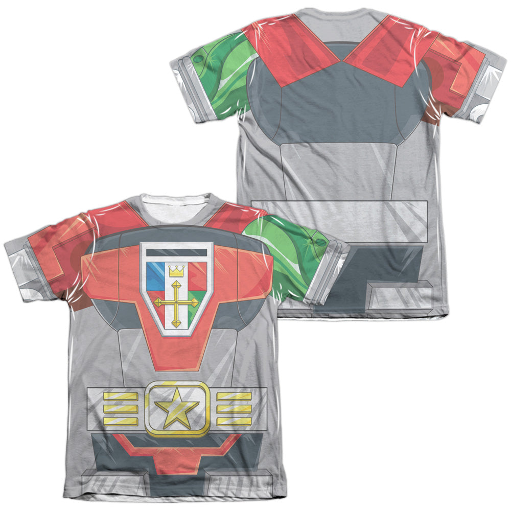 Voltron - Costume (Front/back Print) - Adult Poly/cotton Short Sleeve Tee - White T-shirt