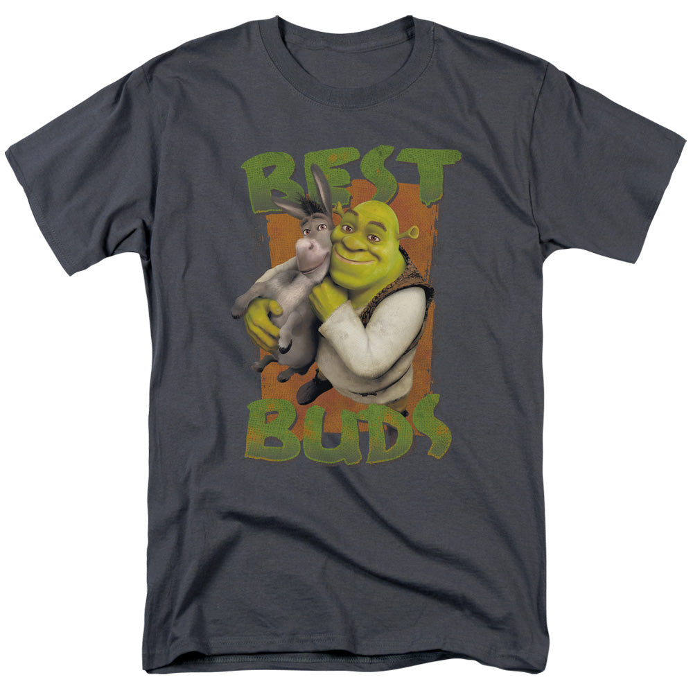 Shrek - Buds - Short Sleeve Adult 18/1 - Charcoal T-shirt