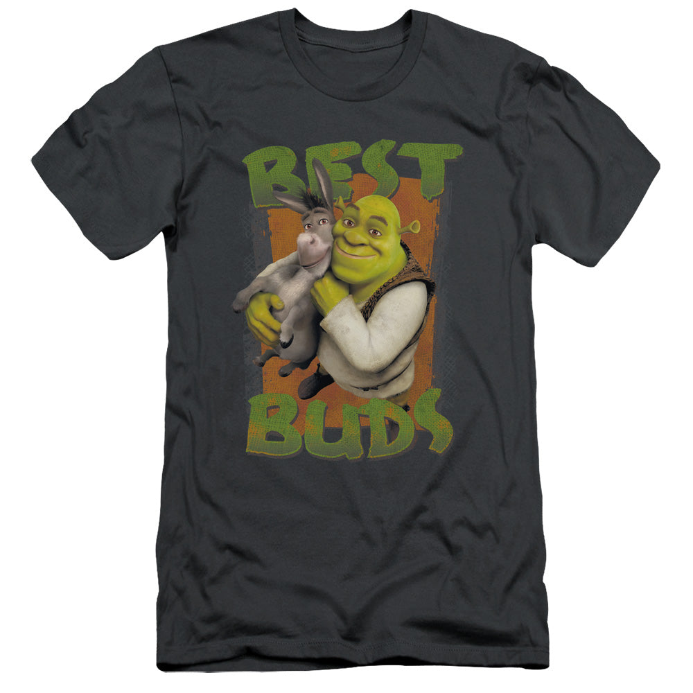Shrek - Buds - Short Sleeve Adult 30/1 - Charcoal T-shirt