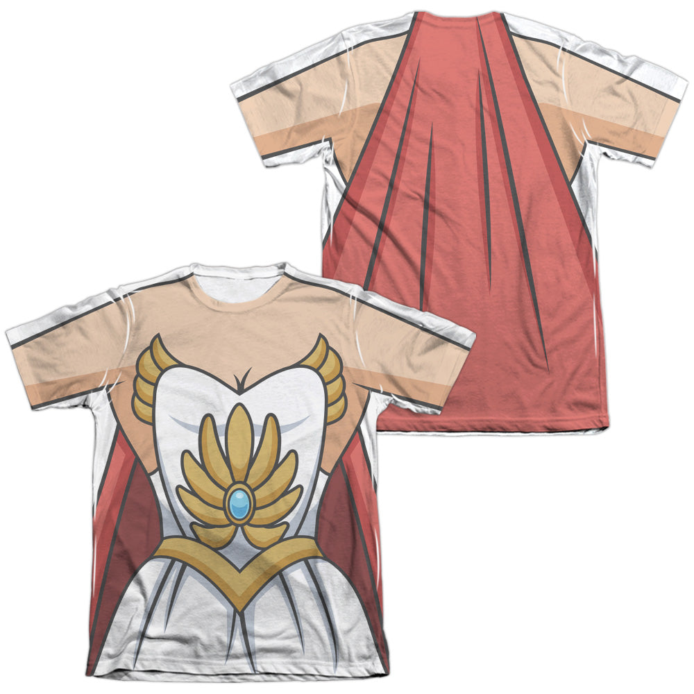 She Ra - Costume (Front/back Print) - Adult Poly/cotton Short Sleeve Tee - White T-shirt