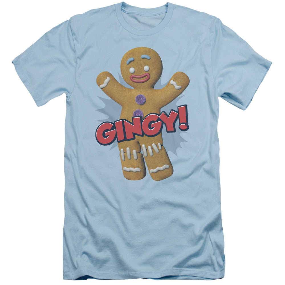 Shrek - Gingy - Short Sleeve Adult 30/1 - Light Blue T-shirt