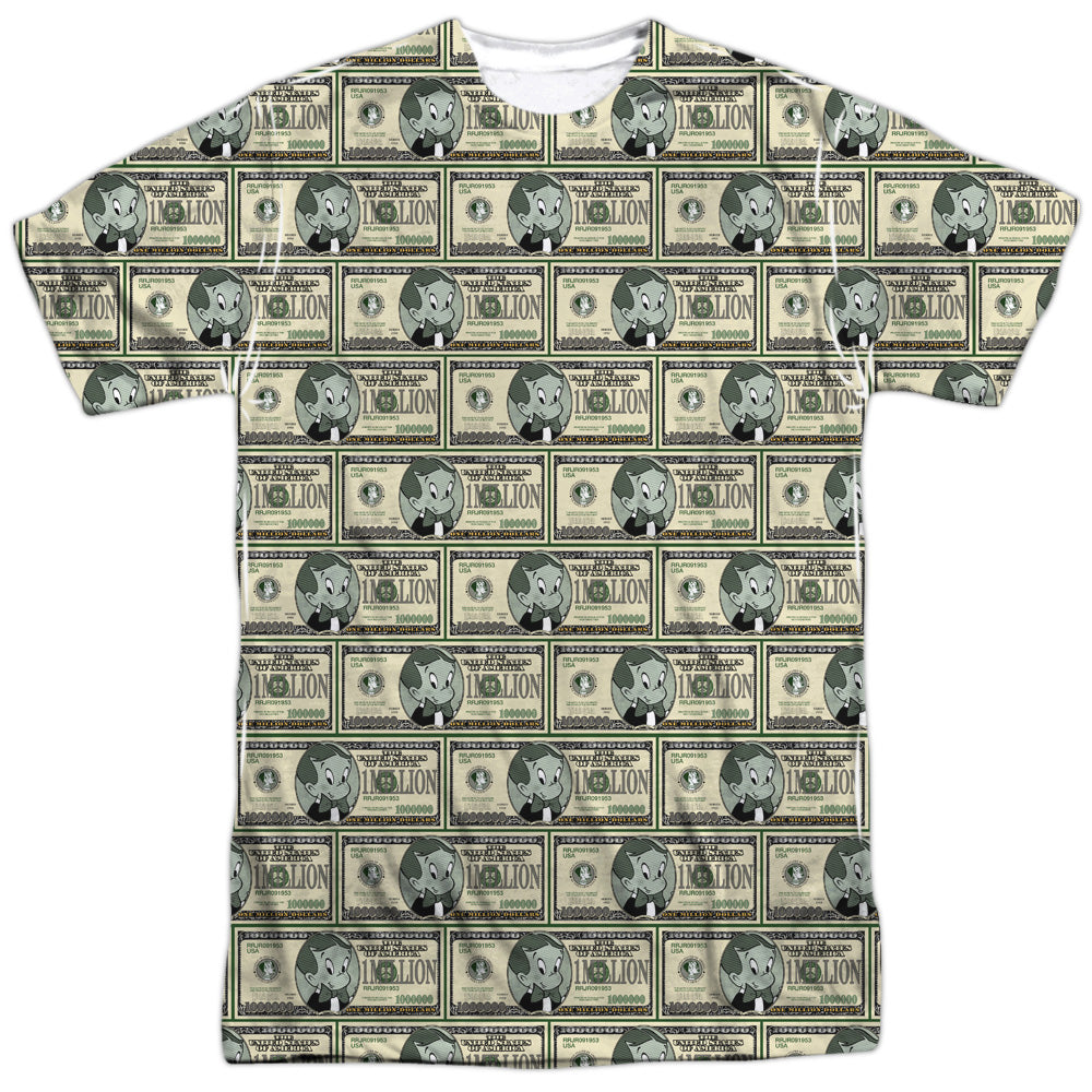Richie Rich - Millions - Short Sleeve Adult Poly Crew - White T-shirt