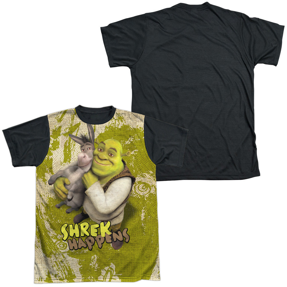 Shrek - Best Friends - Short Sleeve Adult White Front Black Back - White T-shirt