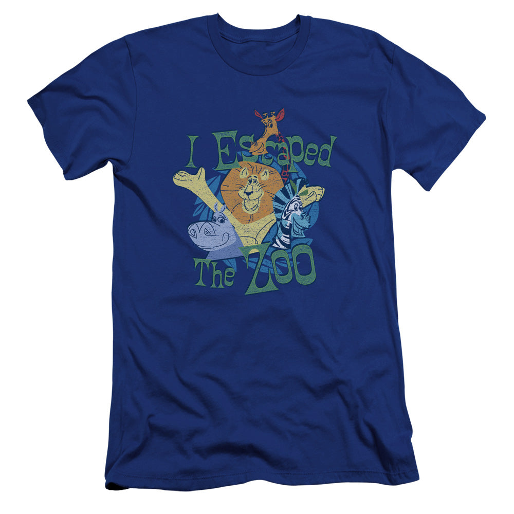 Madagascar - Escaped-premuim Canvas Adult Slim Fit 30/1 - Royal Blue