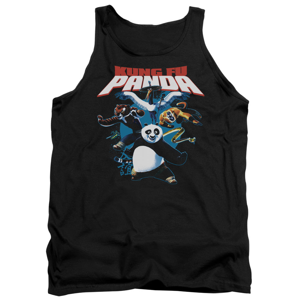 Kung Fu Panda - Kung Fu Group - Adult Tank - Black