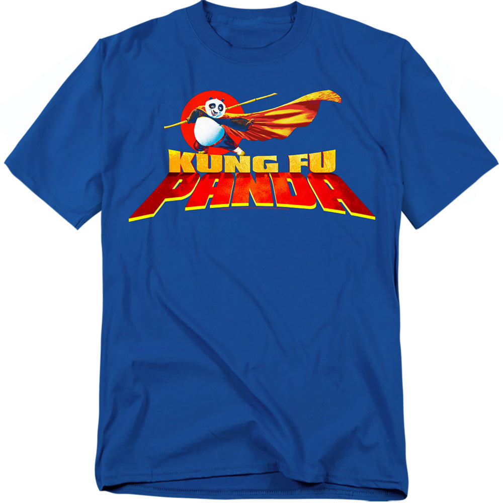 Kung Fu Panda - Logo - Short Sleeve Adult 18/1 - Black T-shirt
