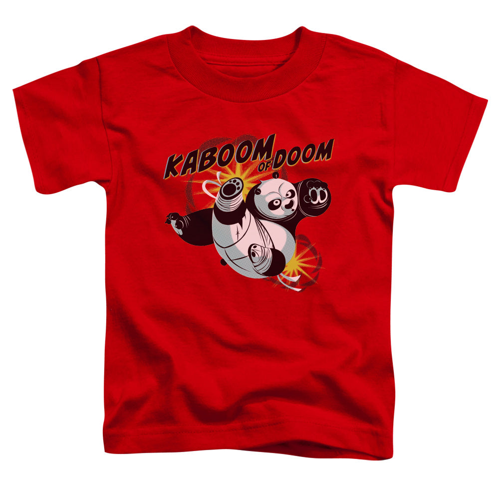 Kung Fu Panda - Kaboom Of Doom - Short Sleeve Toddler Tee - Red T-shirt