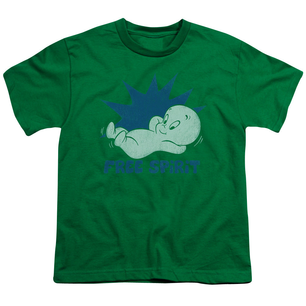 Casper - Free Spirit - Short Sleeve Youth 18/1 - Kelly Green T-shirt