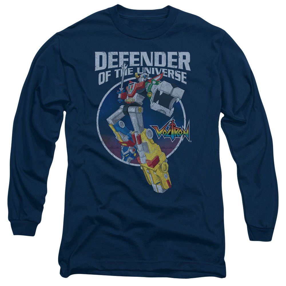 Voltron - Defender - Long Sleeve Adult 18/1 - Navy T-shirt