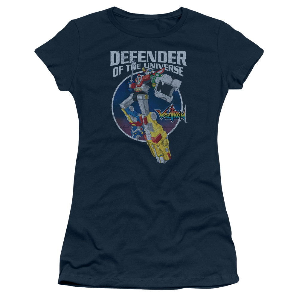 Voltron - Defender - Short Sleeve Junior Sheer - Navy T-shirt