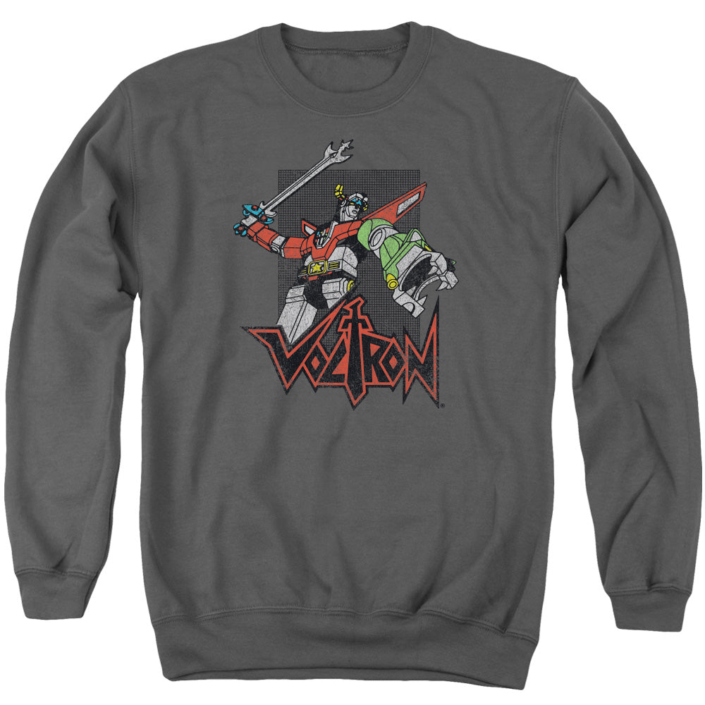 Voltron - Roar - Adult Crewneck Sweatshirt - Charcoal