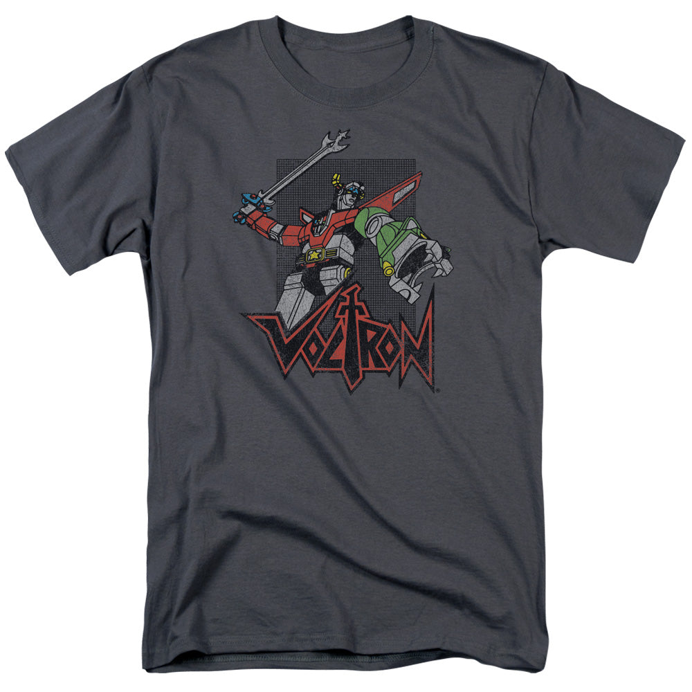 Voltron - Roar - Short Sleeve Adult 18/1 - Charcoal T-shirt