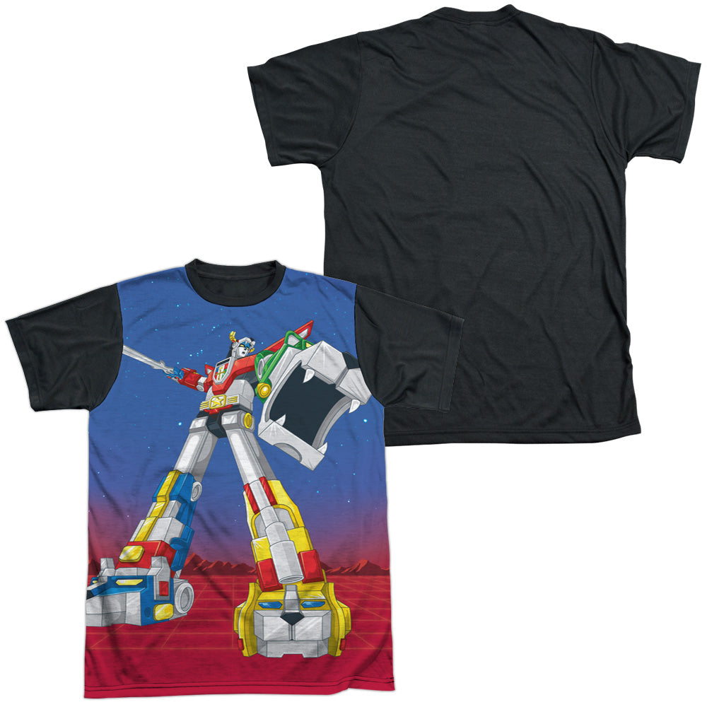 Voltron - Form Voltron - Short Sleeve Adult White Front Black Back - White T-shirt